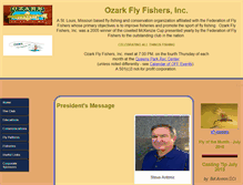 Tablet Screenshot of ozarkflyfishers.org